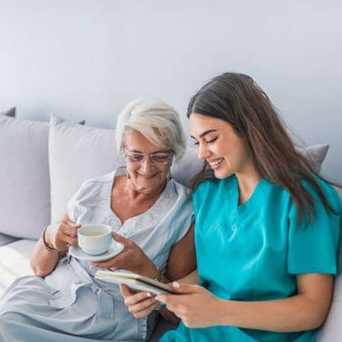 carer with dementia patient