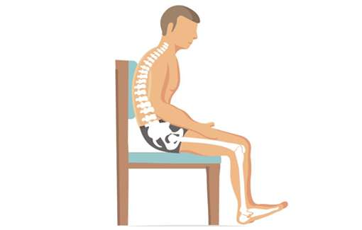 Kyphotic spine diagram