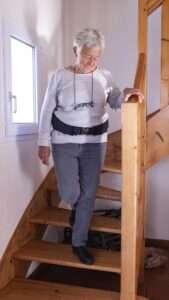 lady wearing hipguard