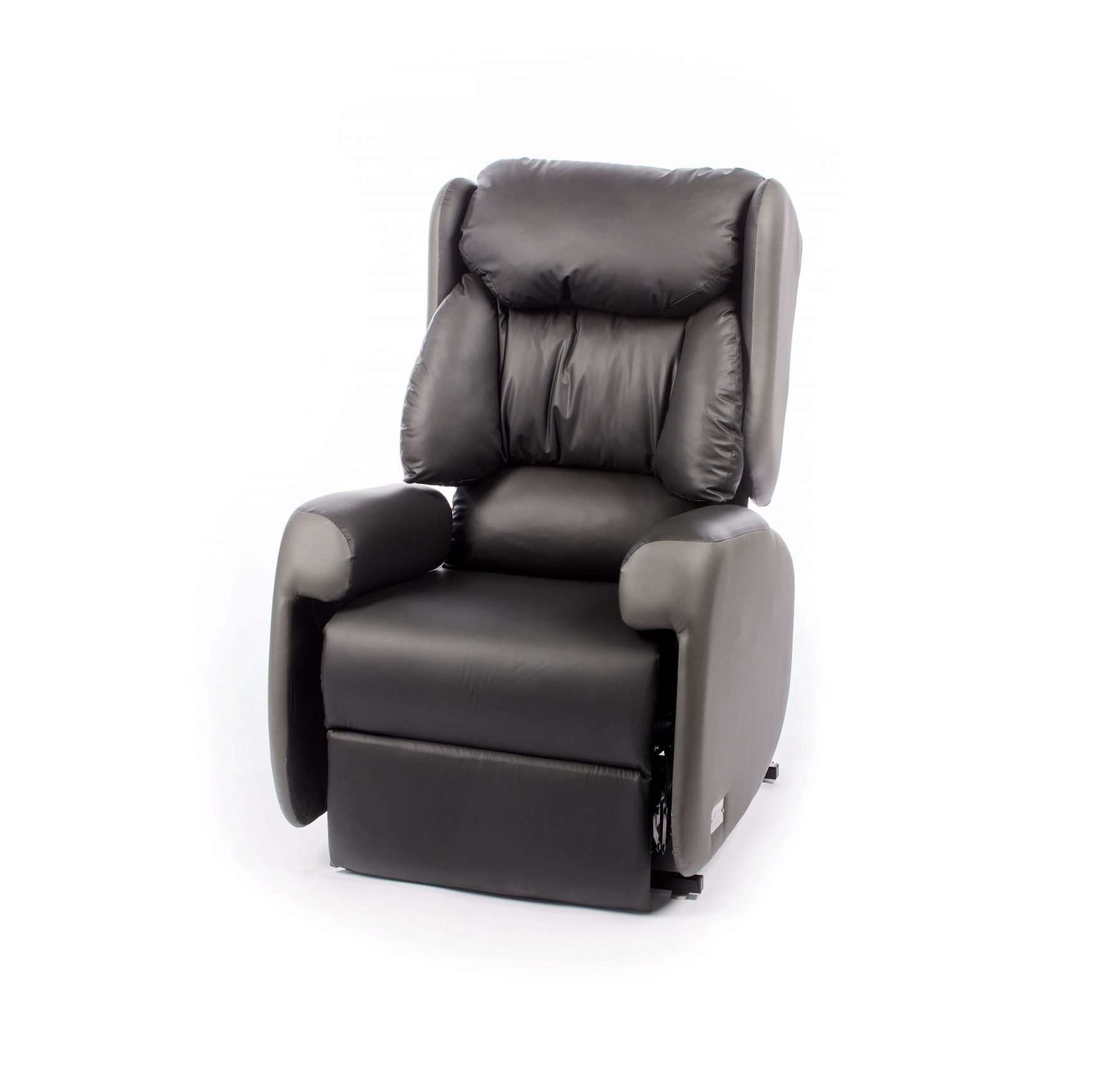 Rockingham Leather Rise Recliner Chair With Massage And Heat In Black