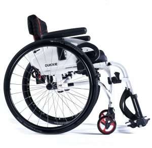 Side view of an active user wheelchair