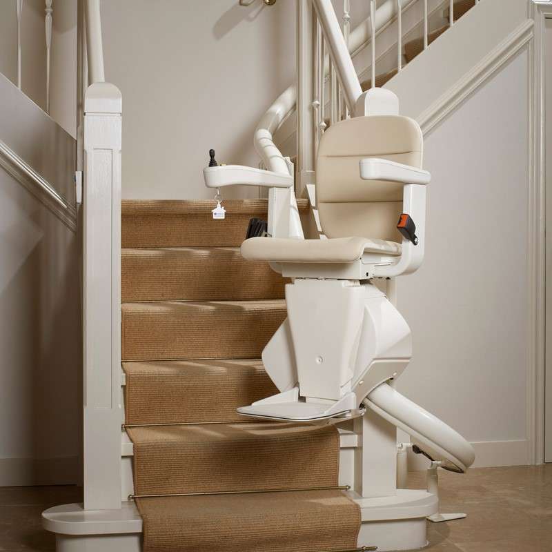 Stairlift installation varies between straight and curved models