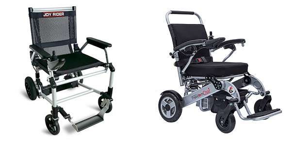A Joy Rider powerchair and an A08 electric wheelchair