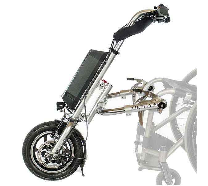 Firefly handbike wheelchair attachment