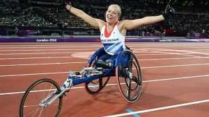 Hannah Cockroft MBE uses a version of an active user wheelchair