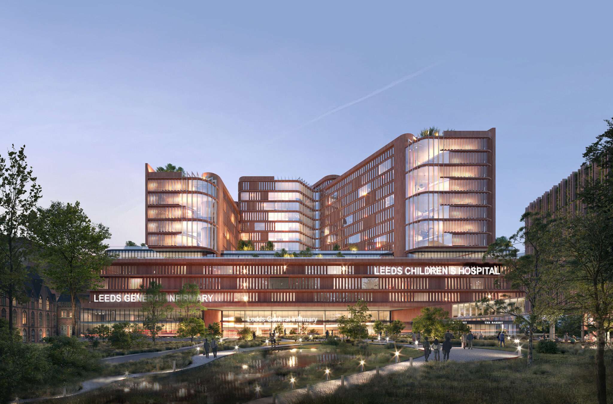Concept picture of the new Leeds Teaching Children's Hospital.