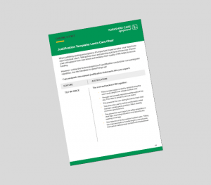 Lento Care Chair Justification Template Preview