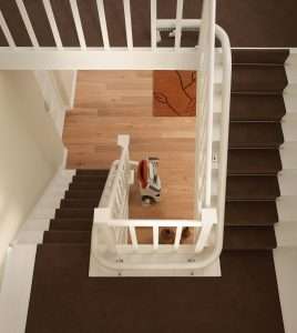 The Flow 2 stairlift can tackle even the tightest corners