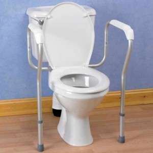 A toilet surround is well-suited to preventing falls in the bathroom but the design can feel clunky and intrusive