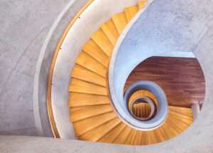 Curved stairlifts can even handle spiral staircases
