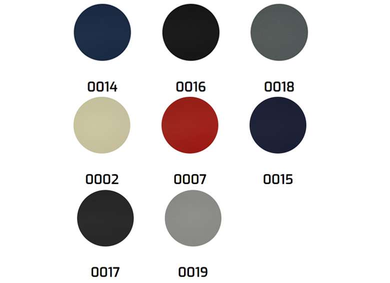 Vela Activity chair colour chart