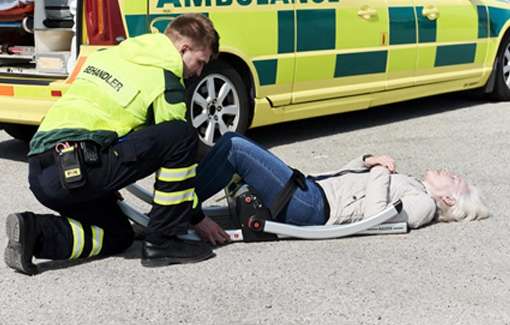 Raizer lifting chair, paramedic and ambulance