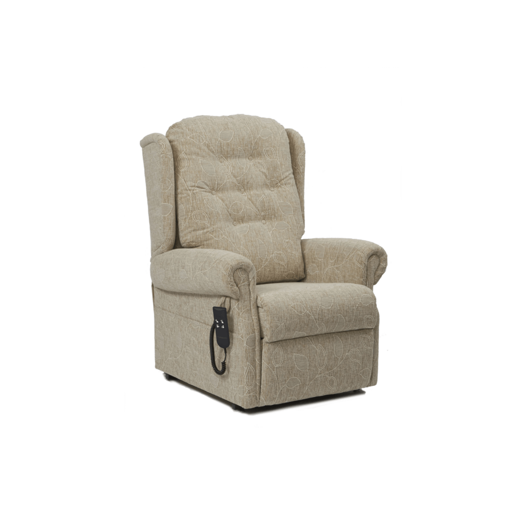 Wharfedale Rise Recline Armchair - Rise Recline Chair in Montana Floral Oatmeal