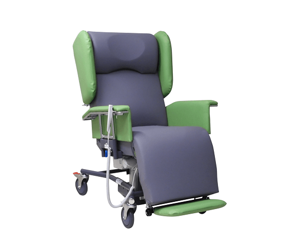 Standard backrest with procedure arm