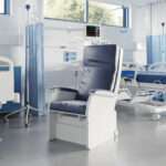 Hiback Bedside Chair Patient Chair Hospital Chair in NHS Trust Hospital Ward