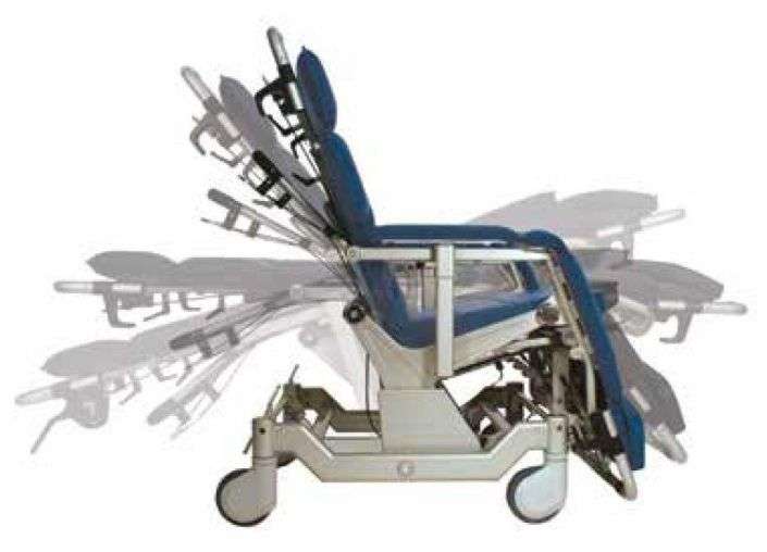 range of positioning angles on the Barton chair