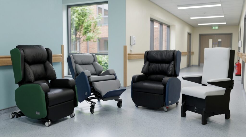 Hospital chairs designed for seating standardisation
