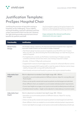 Hospital Seating Justification Template preview