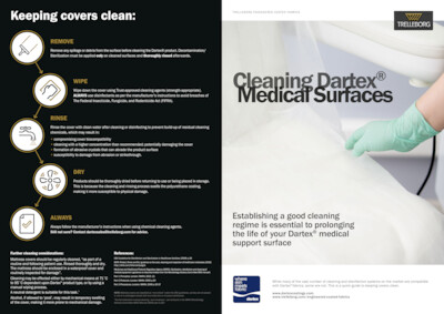 Dartex Fabric Cleaning Information preview
